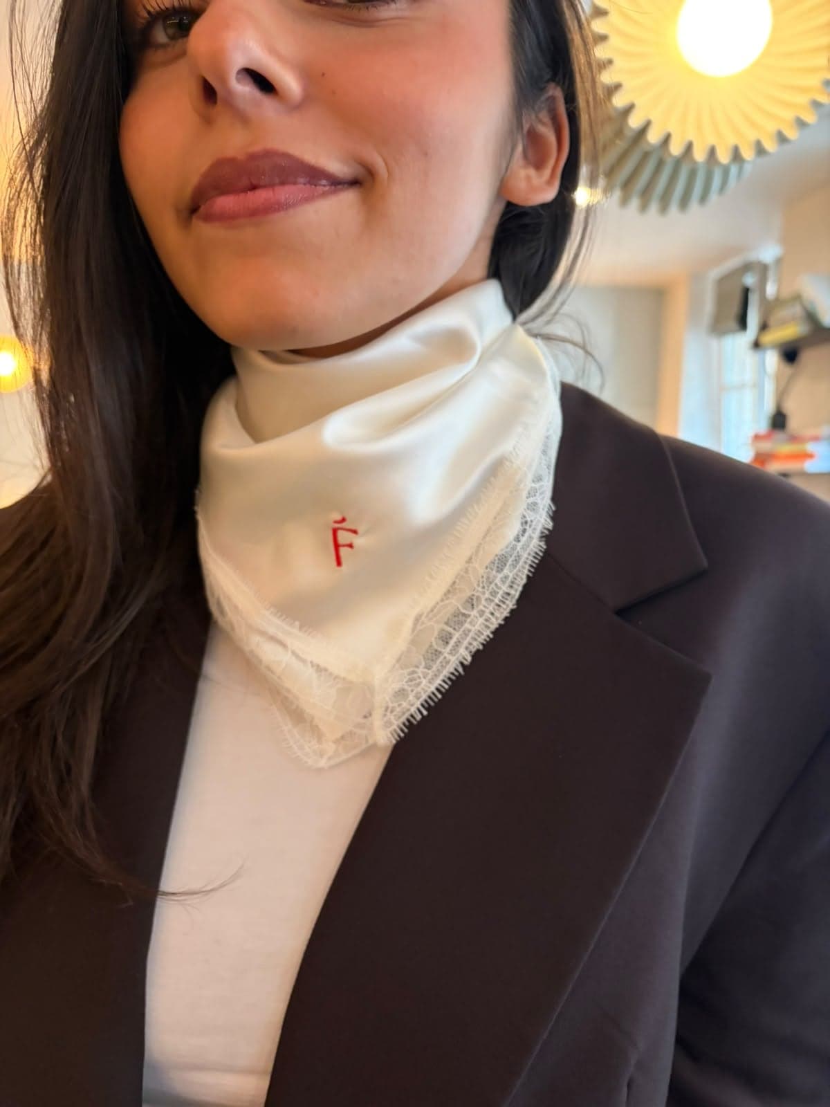 L'Ivoire — foulard en soie ivoire