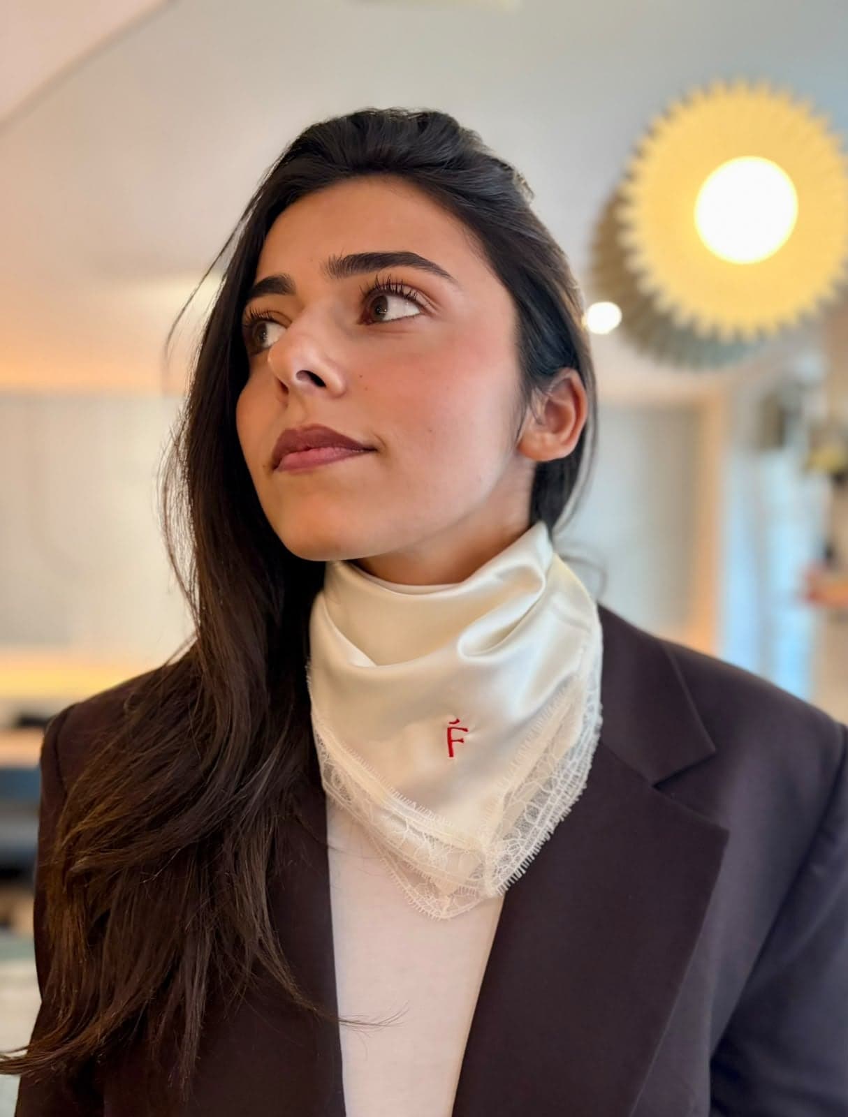 L'Ivoire — foulard en soie ivoire